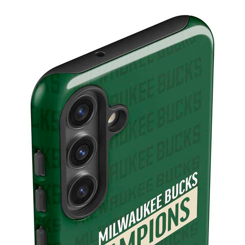 NBA Milwaukee Bucks 2021 Champions Galaxy S25 Impact Case