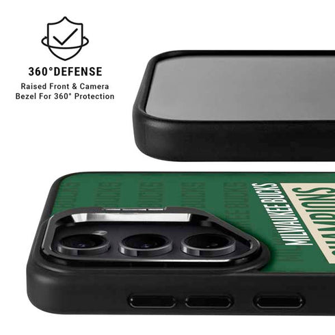 NBA Milwaukee Bucks 2021 Champions Galaxy S25 Kickstand Case