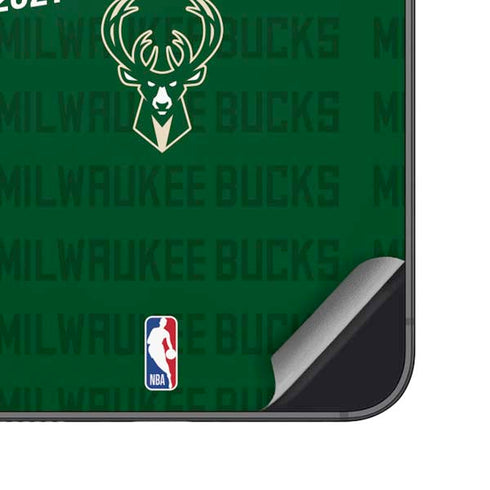 NBA Milwaukee Bucks 2021 Champions Galaxy S25 Plus Skin