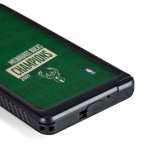 NBA Milwaukee Bucks 2021 Champions Galaxy S24 Ultra Waterproof Case