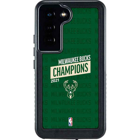 NBA Milwaukee Bucks 2021 Champions Galaxy S24 Waterproof Case