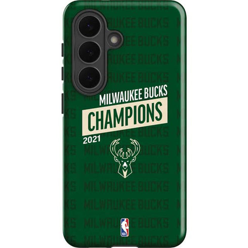 NBA Milwaukee Bucks 2021 Champions Galaxy S26 Impact Case