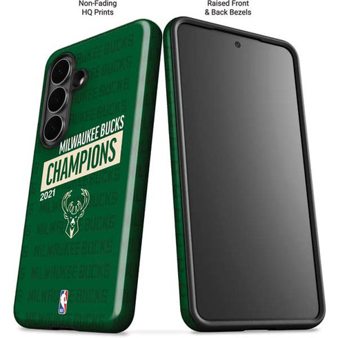 NBA Milwaukee Bucks 2021 Champions Galaxy S26 Impact Case