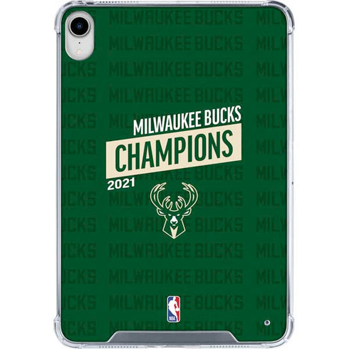 NBA Milwaukee Bucks 2021 Champions iPad 11th Gen (2025) Clear Case