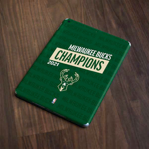 NBA Milwaukee Bucks 2021 Champions Apple iPad Skin