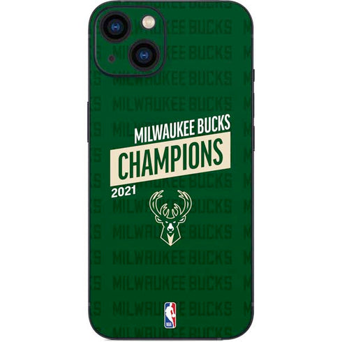 NBA Milwaukee Bucks 2021 Champions iPhone Skins