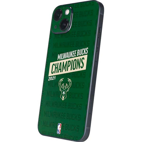 NBA Milwaukee Bucks 2021 Champions iPhone 15 Skin