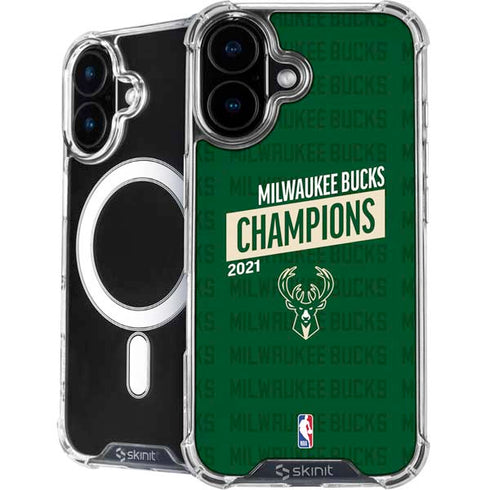 NBA Milwaukee Bucks 2021 Champions iPhone 16 MagSafe Case