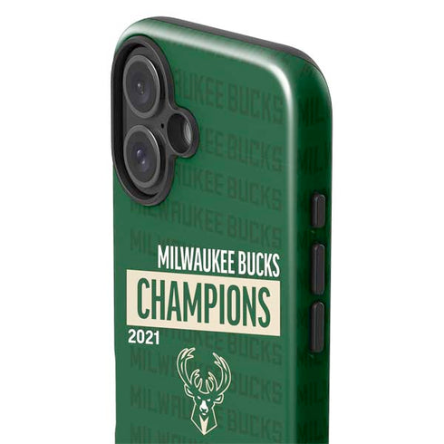 NBA Milwaukee Bucks 2021 Champions iPhone 16 Plus Impact Case