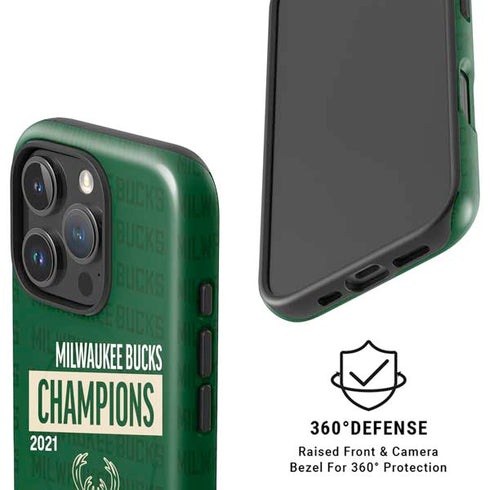 NBA Milwaukee Bucks 2021 Champions iPhone 16 Pro Magsafe Impact Case