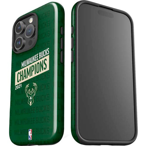NBA Milwaukee Bucks 2021 Champions iPhone 16 Pro Max Impact Case