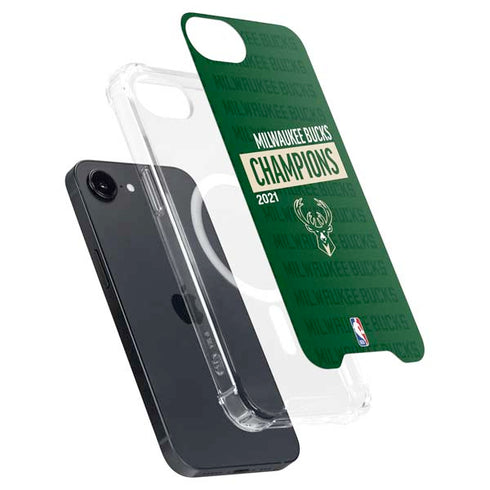 NBA Milwaukee Bucks 2021 Champions iPhone 16e MagSafe Case