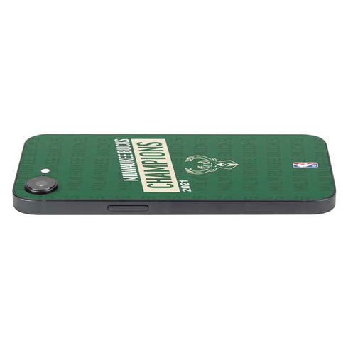 NBA Milwaukee Bucks 2021 Champions iPhone 16e Skin