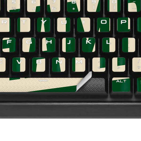 NBA Milwaukee Bucks 2021 Champions K95 RGB PLATINUM Mechanical Gaming Keyboard Skin