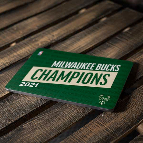 NBA Milwaukee Bucks 2021 Champions Apple MacBook Air Skin