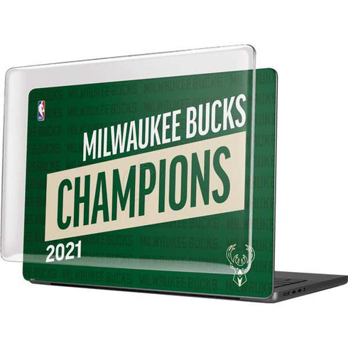 NBA Milwaukee Bucks 2021 Champions MacBook Pro 14in (2021-24) Case plus Skin