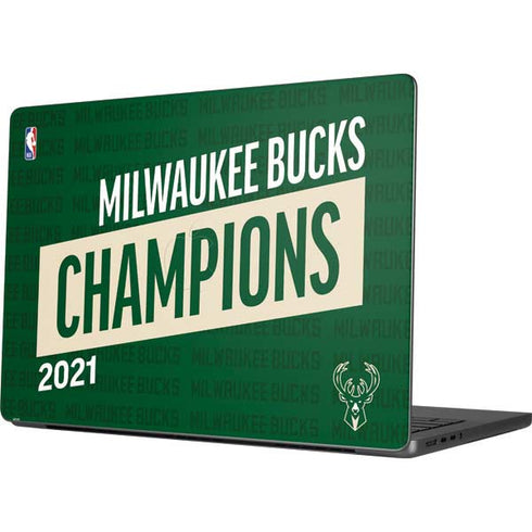 NBA Milwaukee Bucks 2021 Champions Apple MacBook Pro 14-inch Skin
