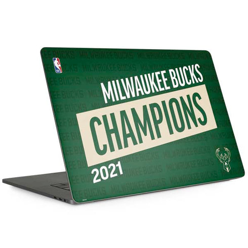 NBA Milwaukee Bucks 2021 Champions MacBook Skins