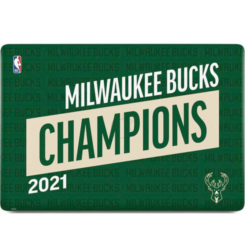 NBA Milwaukee Bucks 2021 Champions MacBook Skins