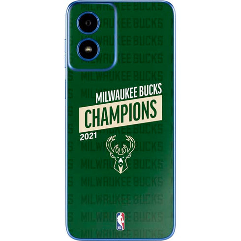 NBA Milwaukee Bucks 2021 Champions Moto G Play 4G (2024) Skin
