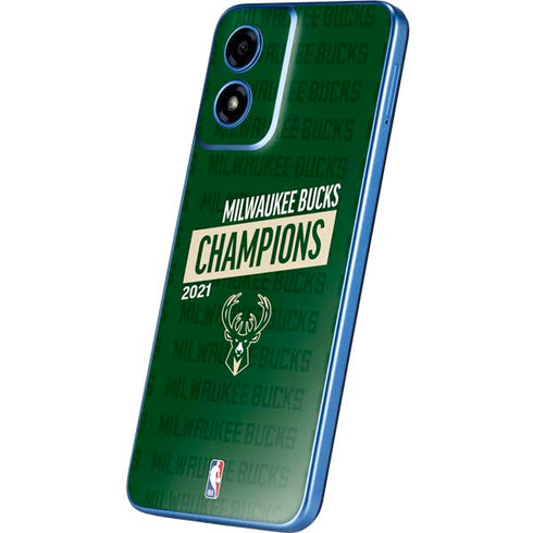 NBA Milwaukee Bucks 2021 Champions Moto G Play 4G (2024) Skin
