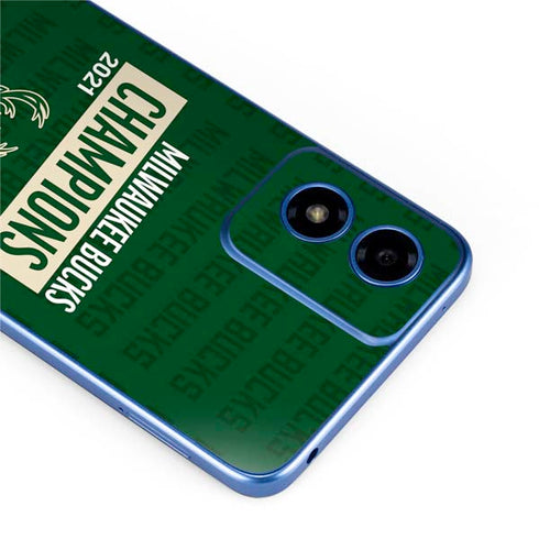 NBA Milwaukee Bucks 2021 Champions Moto G Play 4G (2024) Skin