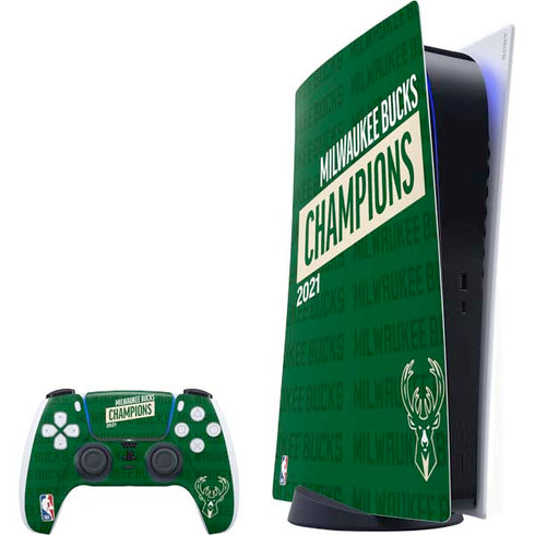 NBA Milwaukee Bucks 2021 Champions PlayStation PS5 Skins