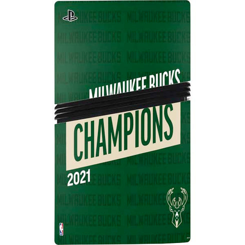 NBA Milwaukee Bucks 2021 Champions PS5 Pro Console Skin