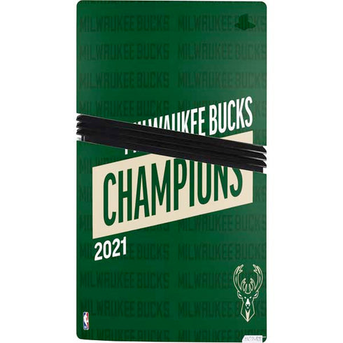 NBA Milwaukee Bucks 2021 Champions PS5 Pro Console Skin
