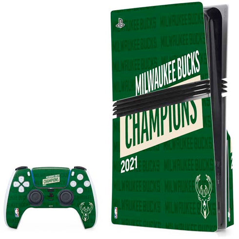 NBA Milwaukee Bucks 2021 Champions PlayStation PS5 Skins