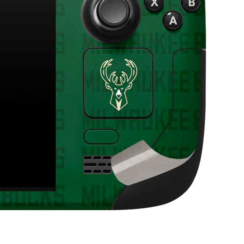 NBA Milwaukee Bucks 2021 Champions Steam Deck Handheld Gaming Computer Skin
