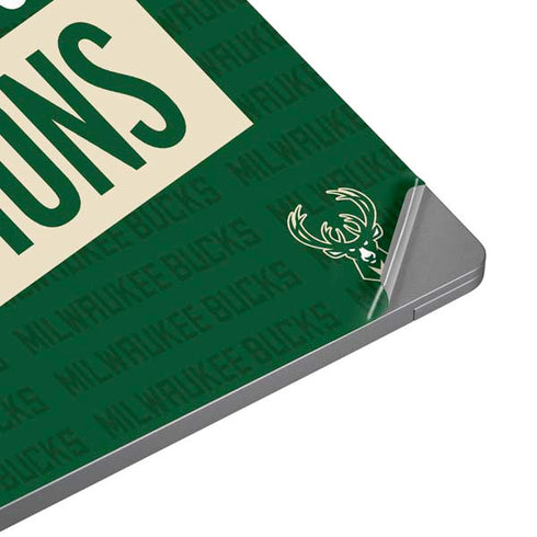 NBA Milwaukee Bucks 2021 Champions Laptop Skins