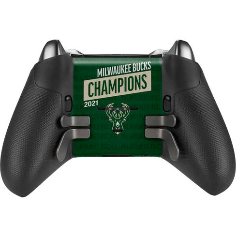 NBA Milwaukee Bucks 2021 Champions Xbox Elite Wireless Controller Series 2 Skin