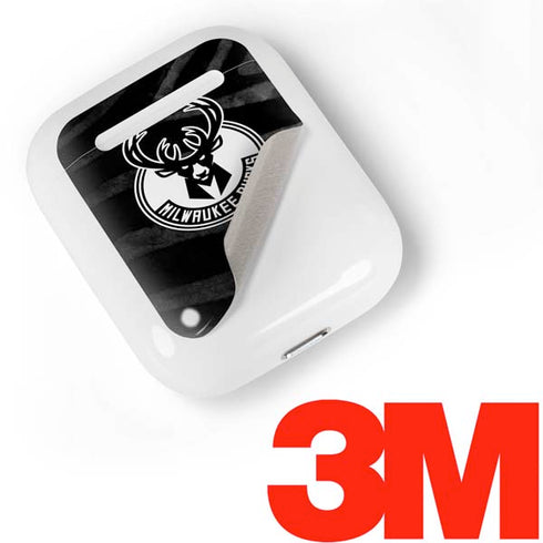 NBA Milwaukee Bucks Animal Print Black Apple AirPods Skin