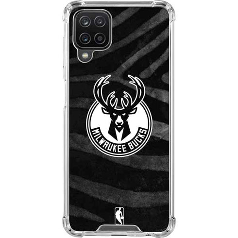 NBA Milwaukee Bucks Animal Print Black Galaxy Cases