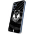 NBA Milwaukee Bucks Animal Print Black Galaxy A35 5G Clear Case