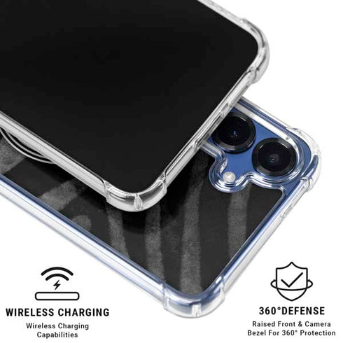 NBA Milwaukee Bucks Animal Print Black Galaxy S25 Plus Clear Case