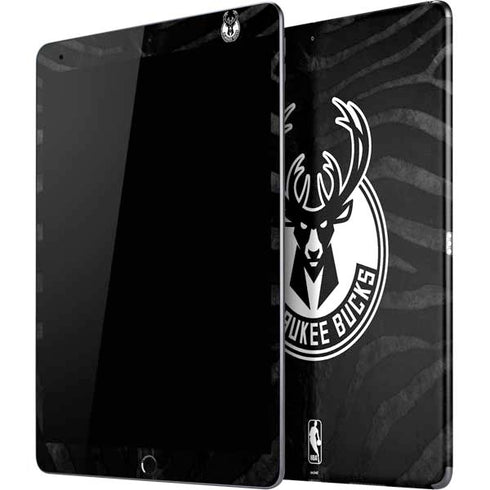 NBA Milwaukee Bucks Animal Print Black iPad Skins