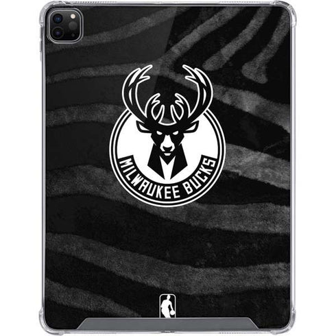 NBA Milwaukee Bucks Animal Print Black iPad Cases