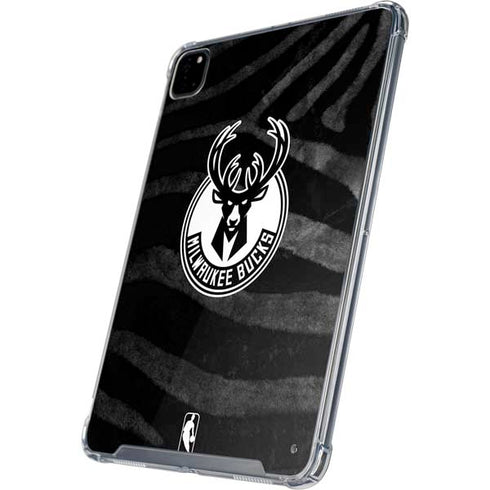 NBA Milwaukee Bucks Animal Print Black iPad Cases