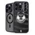 NBA Milwaukee Bucks Animal Print Black iPhone 14 Pro Kickstand Case