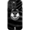 NBA Milwaukee Bucks Animal Print Black iPhone 15 Pro Impact Case