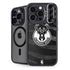 NBA Milwaukee Bucks Animal Print Black iPhone 15 Pro Kickstand Case