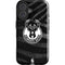 NBA Milwaukee Bucks Animal Print Black iPhone 16 Impact Case
