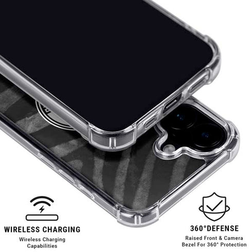 NBA Milwaukee Bucks Animal Print Black iPhone 16 MagSafe Case