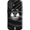 NBA Milwaukee Bucks Animal Print Black iPhone 16 Plus Impact Case