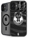 NBA Milwaukee Bucks Animal Print Black iPhone 16 Plus Kickstand Case