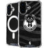 NBA Milwaukee Bucks Animal Print Black iPhone 16 Plus MagSafe Case