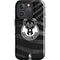 NBA Milwaukee Bucks Animal Print Black iPhone 16 Pro Impact Case