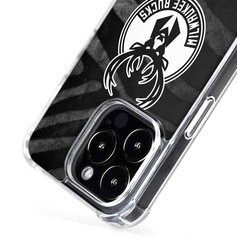 NBA Milwaukee Bucks Animal Print Black iPhone 16 Pro MagSafe Case